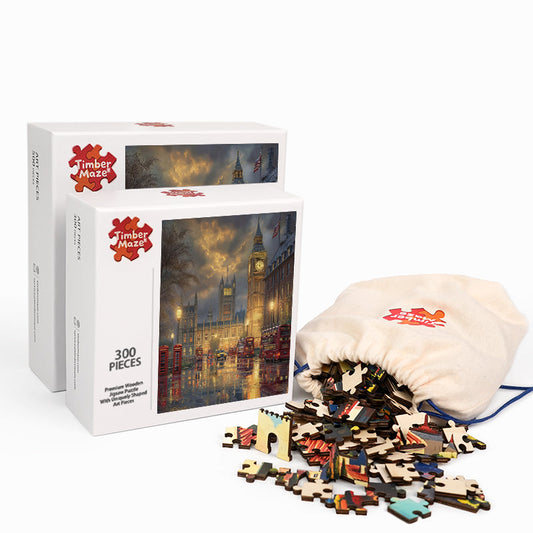 London Twilight Wooden Jigsaw Puzzle - Wooden Jigsaw Puzzle
