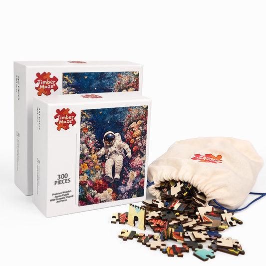 Floral Adventure - Wooden Jigsaw Puzzle