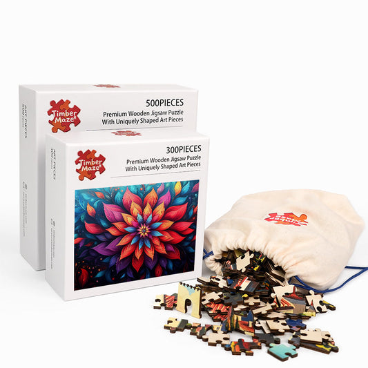 Mystic Bloom - Wooden Jigsaw Puzzle