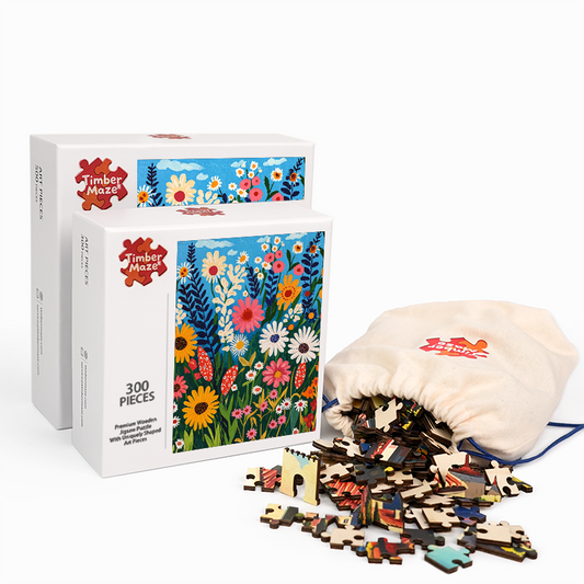 Wild Flowers - Wooden Jigsaw Puzzle