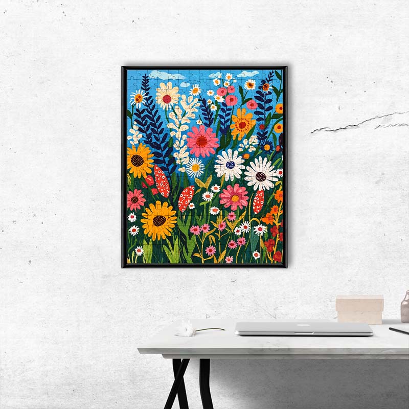 Wild Flowers - Wooden Jigsaw Puzzle