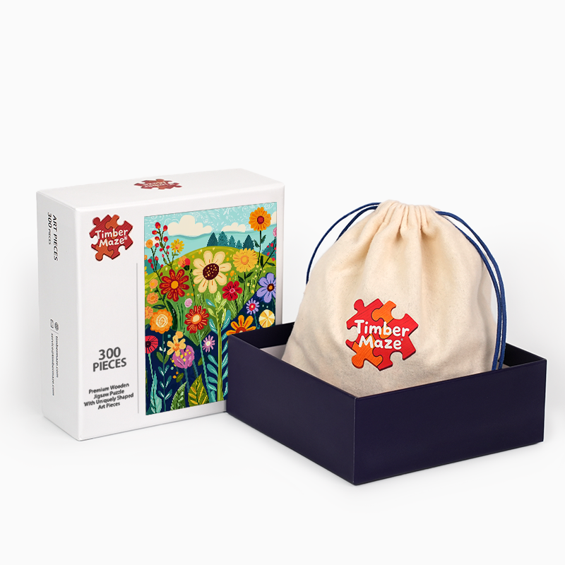 Wildflowers in the Wilderness - Wooden Jigsaw Puzzle