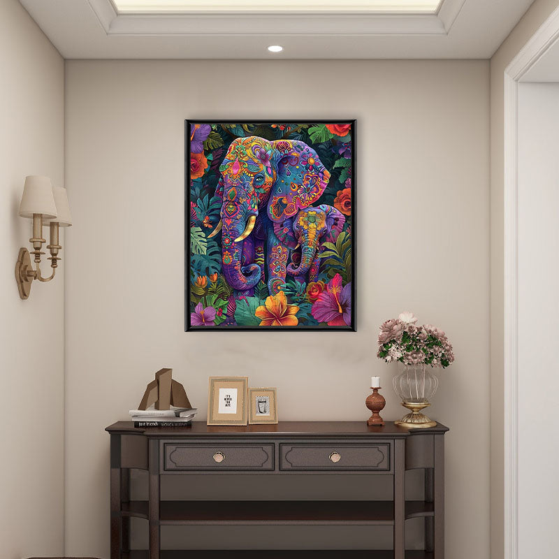 Elephant Tapestry - Wooden Jigsaw Puzzle