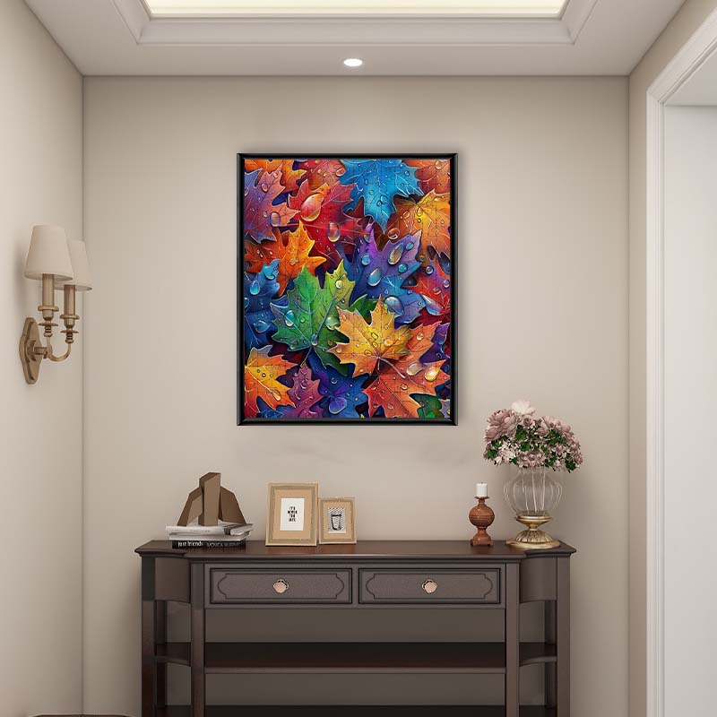 Autumn Leaf Spectrum - Wooden Jigsaw Puzzle