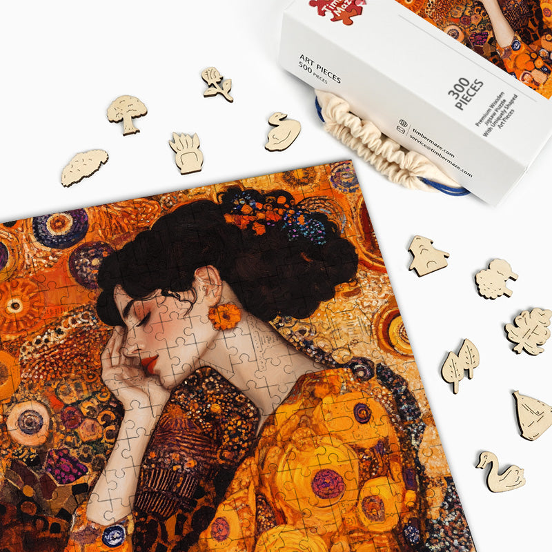Vintage Woman - Wooden Jigsaw Puzzle