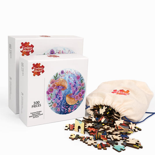 Aqua Garden - Wooden Jigsaw Puzzle