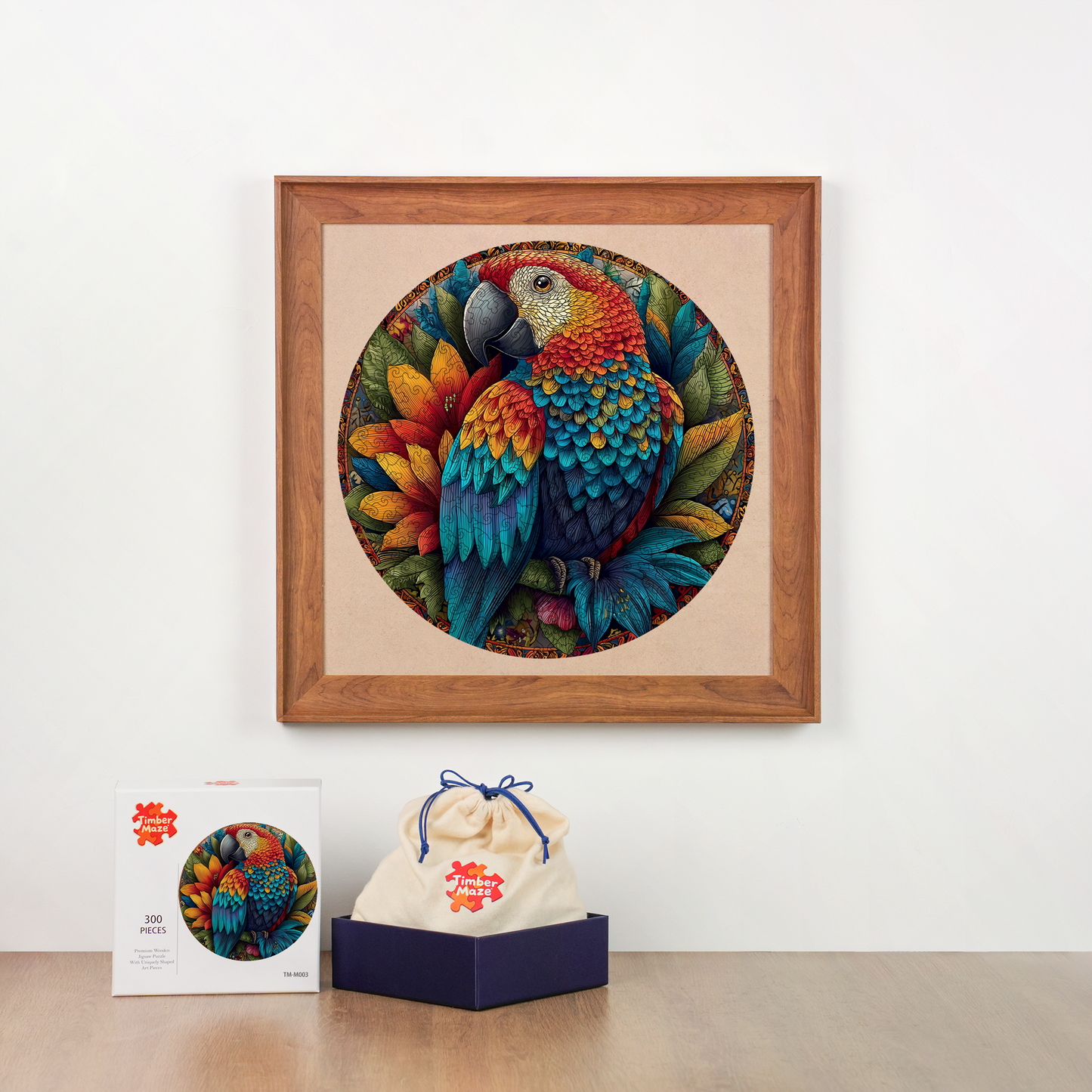 Birds of Bloom - Wooden Jigsaw Puzzle