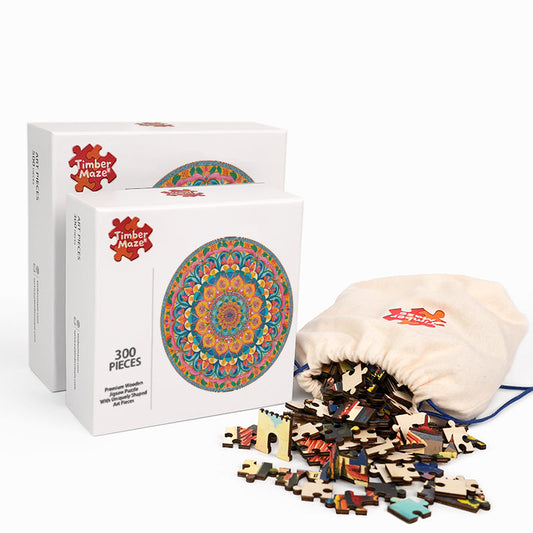 Floral Zen - Wooden Jigsaw Puzzle