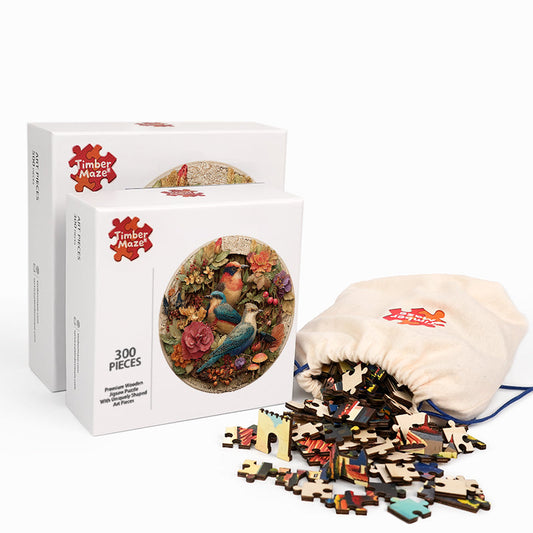 Gilded Garden - Wooden Jigsaw Puzzle