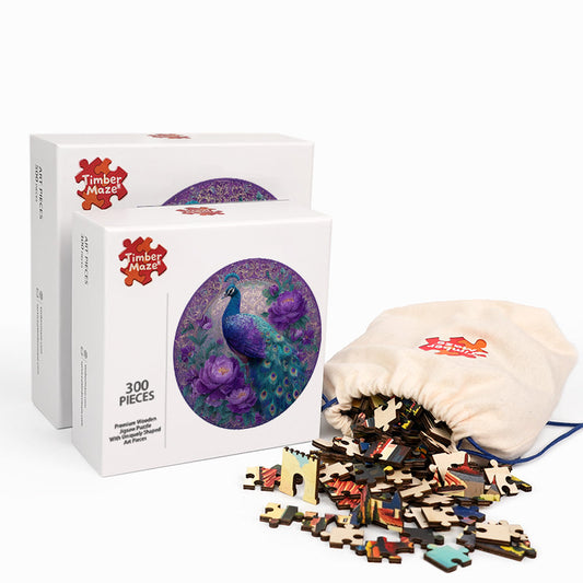 Royal Plumage - Wooden Jigsaw Puzzle