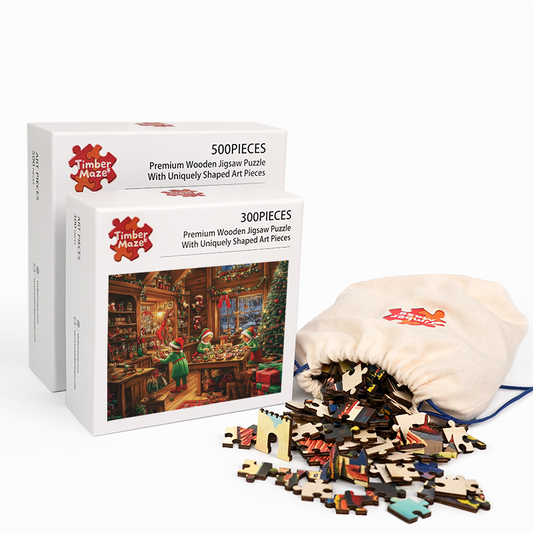 Christmas Elf - Wooden Jigsaw Puzzle