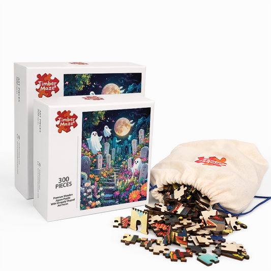 Ghost Garden - Wooden Jigsaw Puzzle