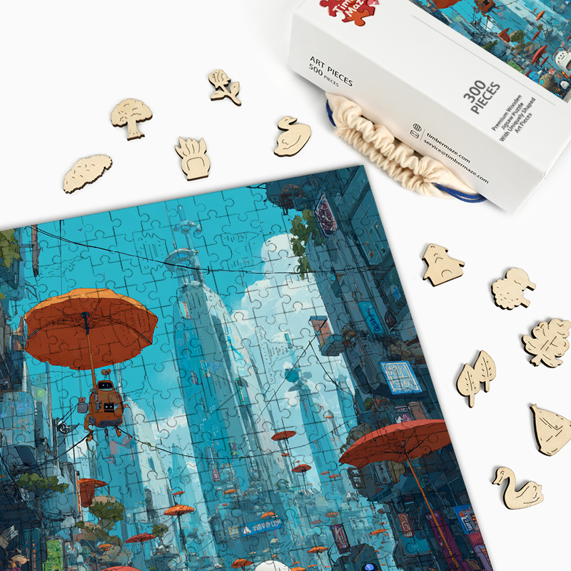 Robo Wonderland - Wooden Jigsaw Puzzle