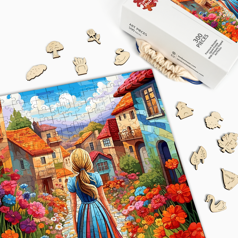 Blossom Trail - Wooden Jigsaw Puzzle