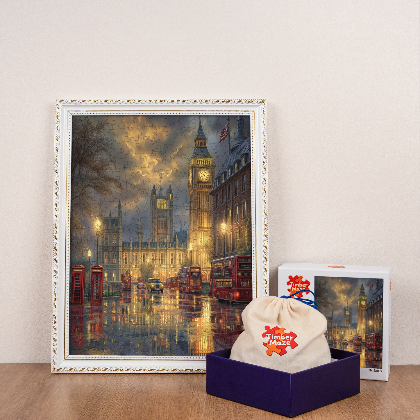 London Twilight Wooden Jigsaw Puzzle - Wooden Jigsaw Puzzle