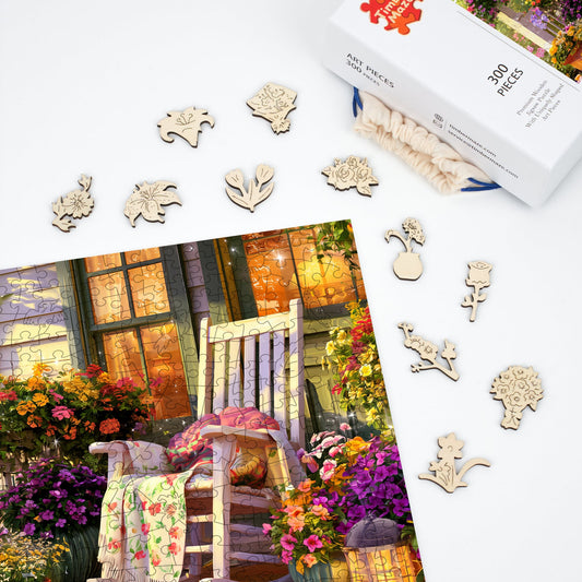 Country Rocking Chair - Wooden Jigsaw Puzzle