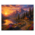 Alpine Glow - Wooden Jigsaw Puzzle