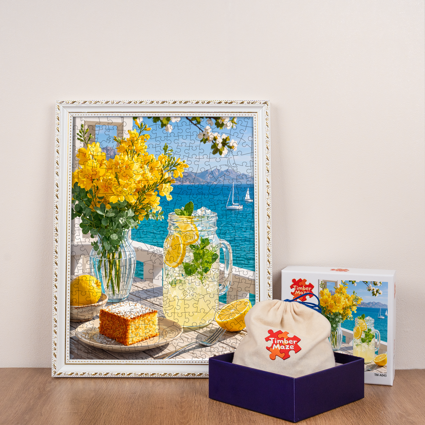Lemon by the Sea - Wooden Jigsaw Puzzle