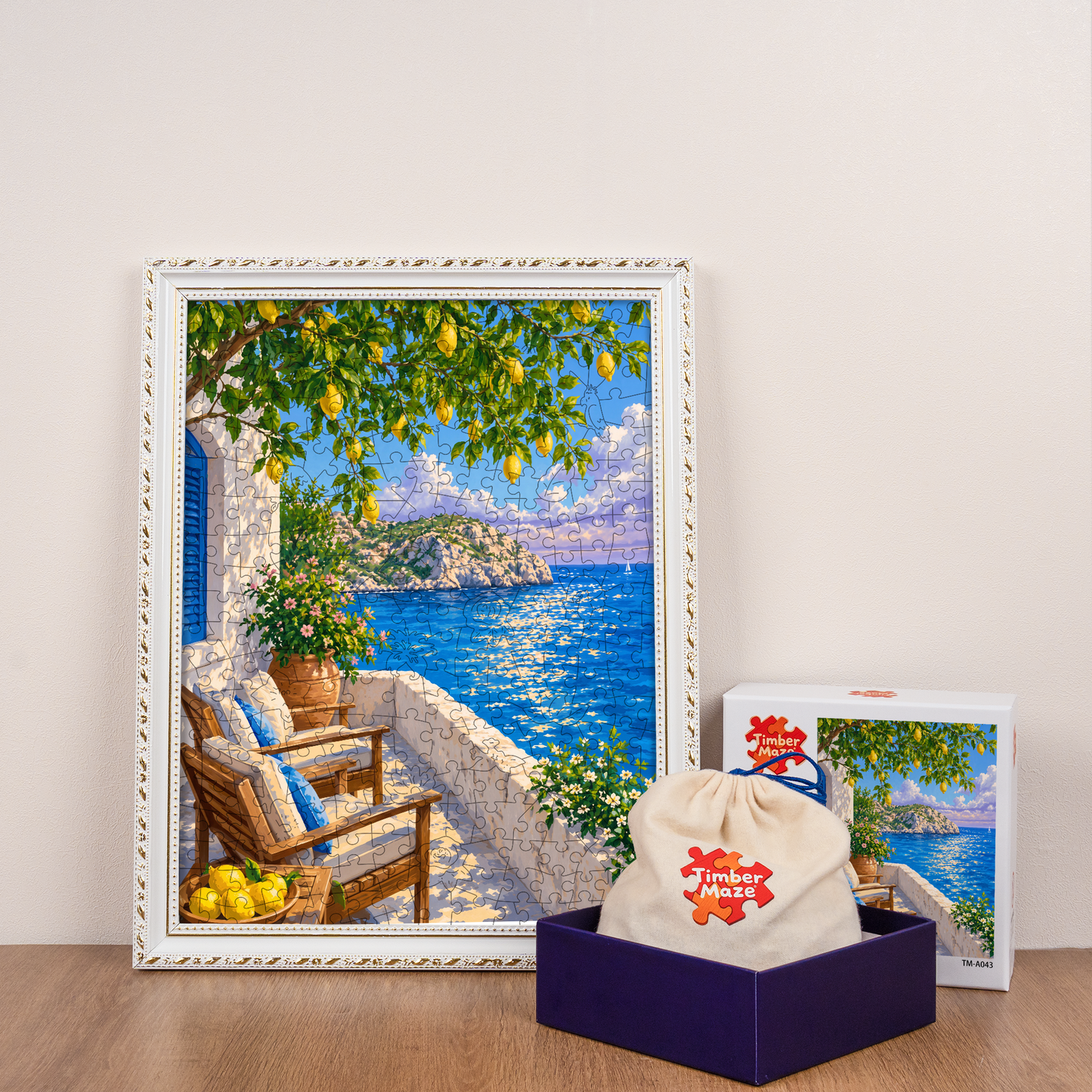 Summer Mediterranean - Wooden Jigsaw Puzzle