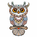 Feathered Owl Totem - Wooden Jigsaw Puzzle