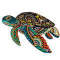 Ocean Turtle Mandala - Wooden Jigsaw Puzzle