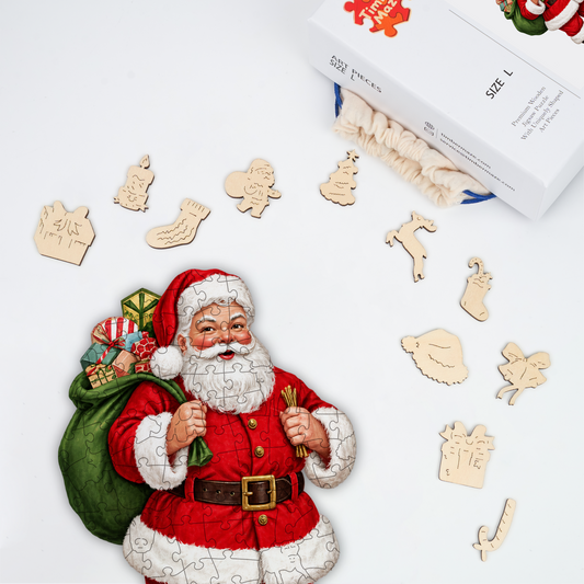 Vintage Santa Claus - Wooden Jigsaw Puzzle