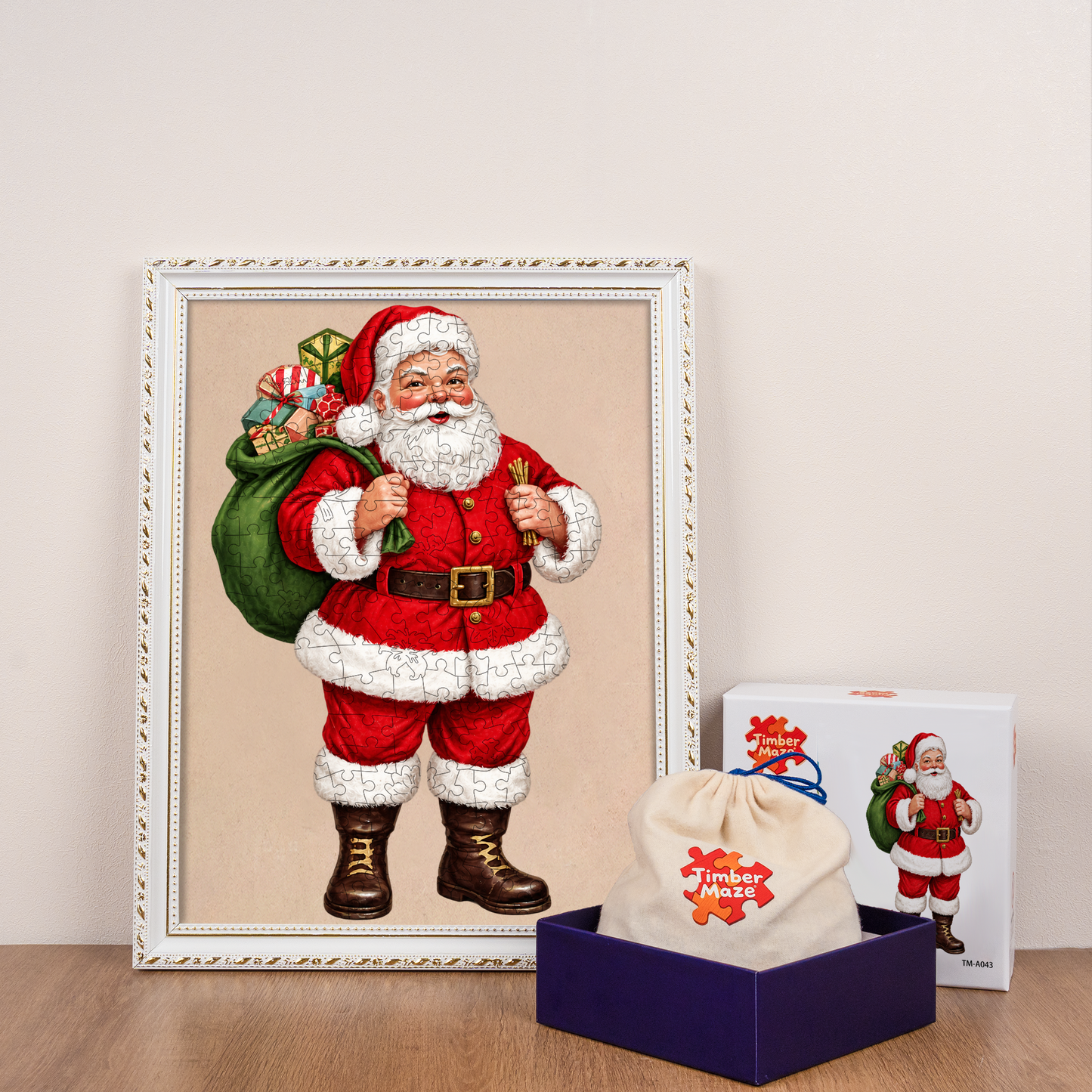 Vintage Santa Claus - Wooden Jigsaw Puzzle
