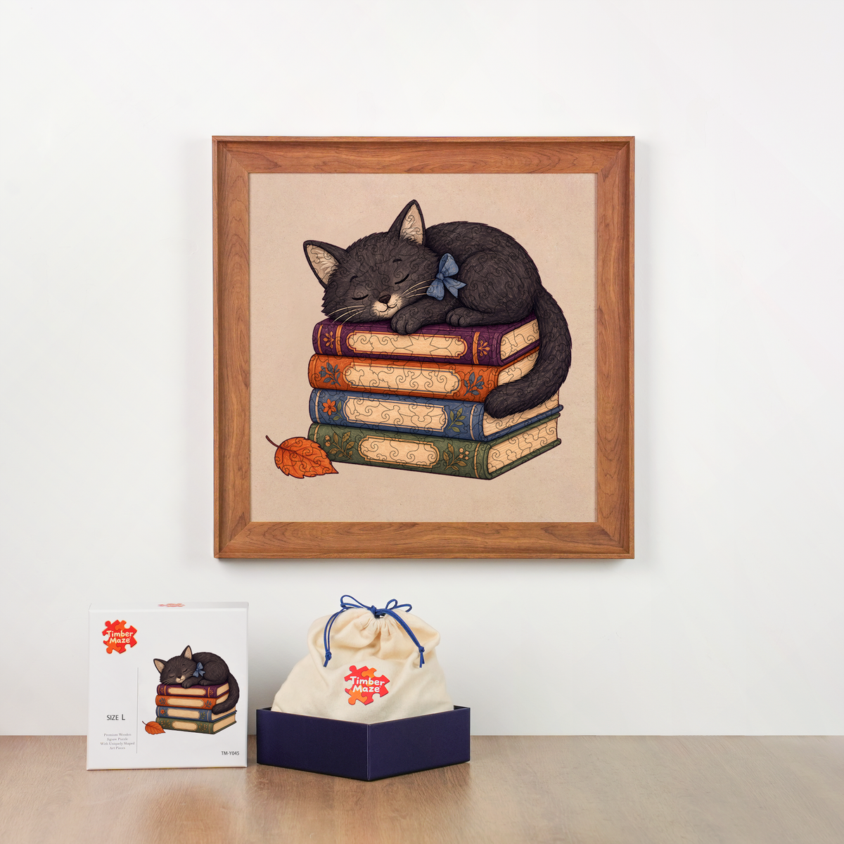 Bookworm Nap - Wooden Jigsaw Puzzle