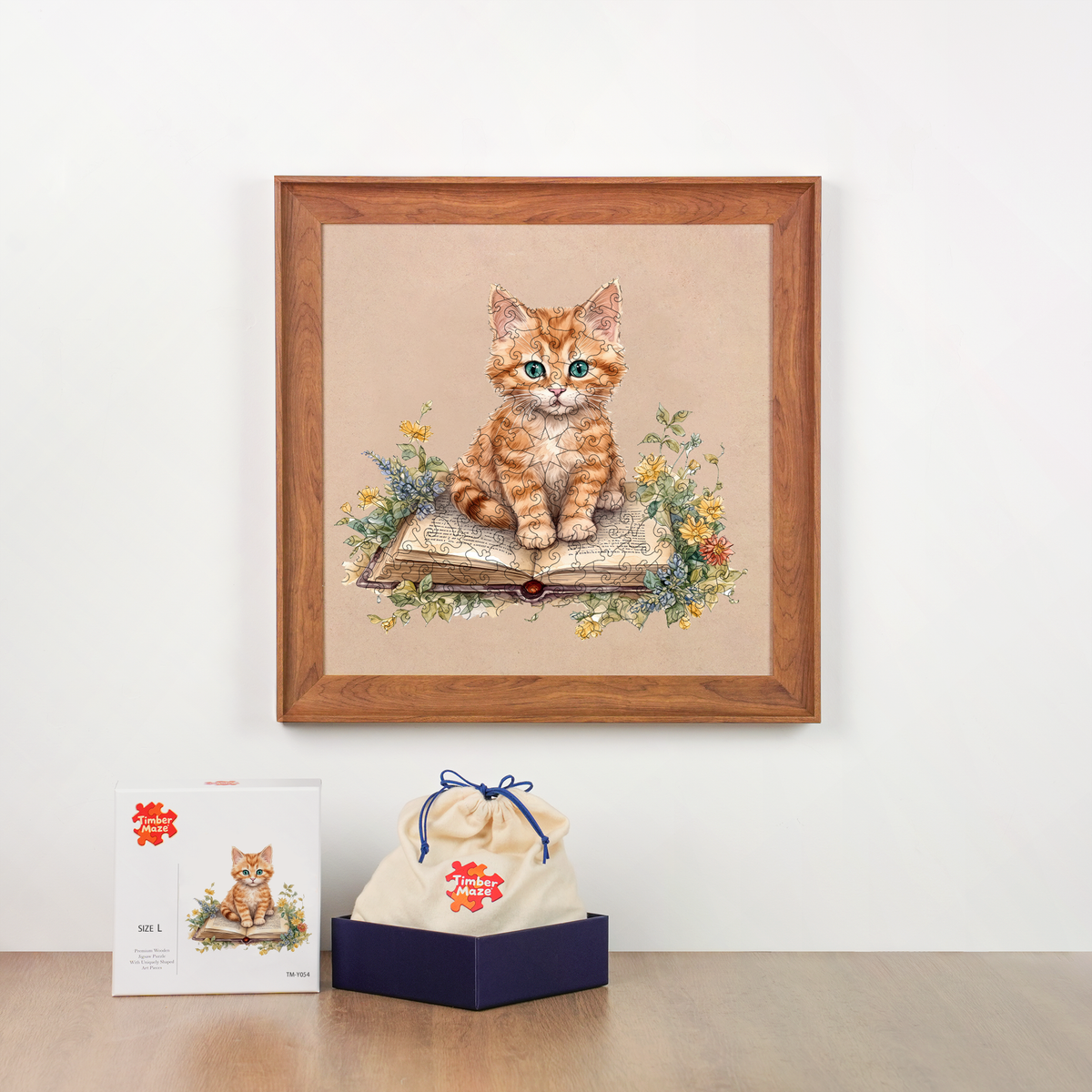 Storybook Kitten - Wooden Jigsaw Puzzle
