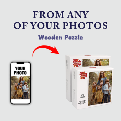 Personalized Photo Family Theme Wooden Puzzles