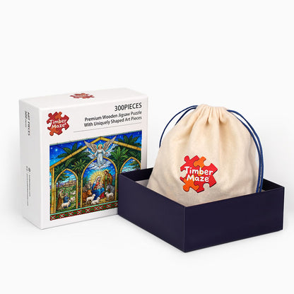 Nativity Light - Wooden Jigsaw Puzzle