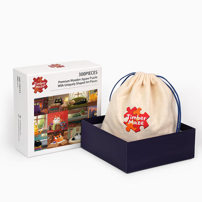 Cat Moments - Wooden Jigsaw Puzzle