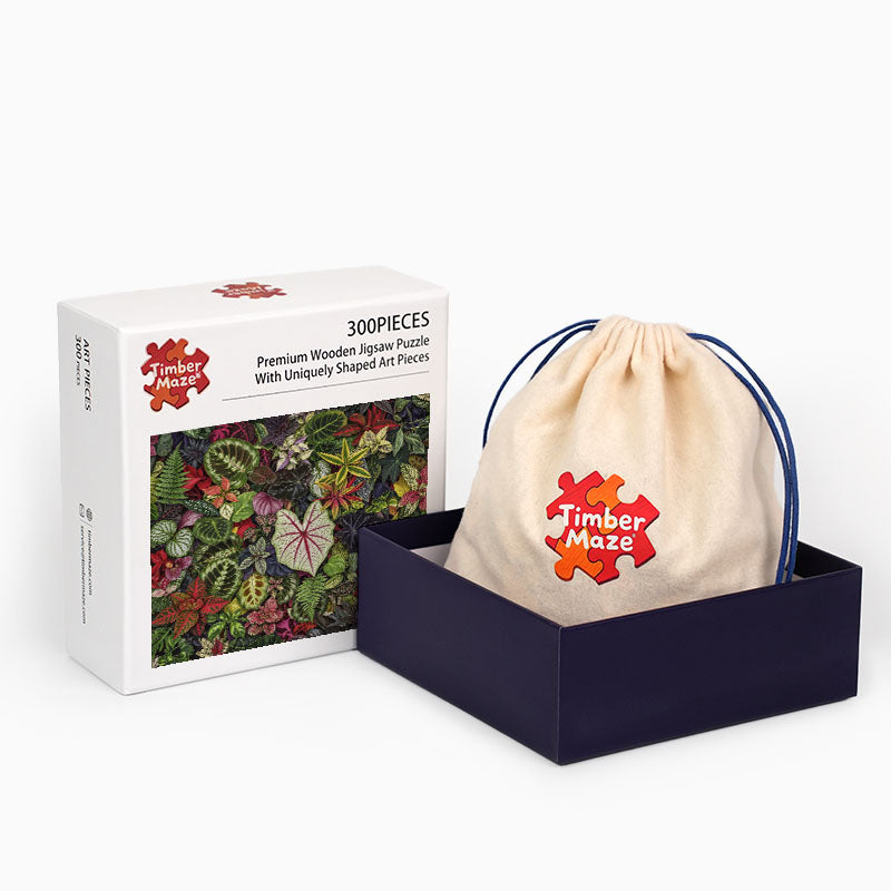 Leaf Jungle - Wooden Jigsaw Puzzle