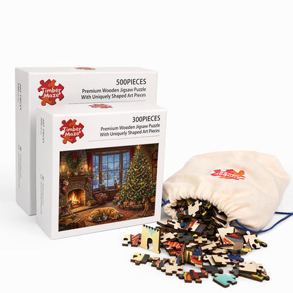 Home for Christmas - Wooden Jigsaw Puzzle