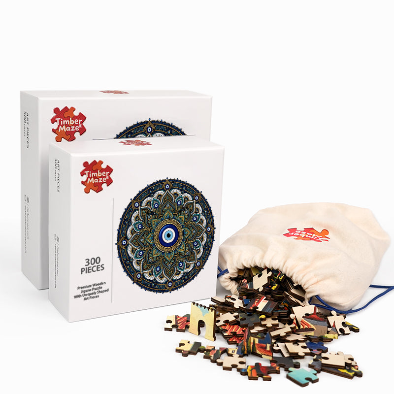 Sacred Eye of Protection - Wooden Jigsaw Puzzle