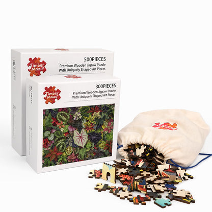 Leaf Jungle - Wooden Jigsaw Puzzle