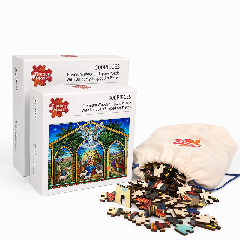 Nativity Light - Wooden Jigsaw Puzzle