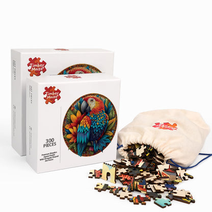 Birds of Bloom - Wooden Jigsaw Puzzle