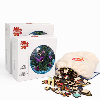 Abyssal Bloom - Wooden Jigsaw Puzzle