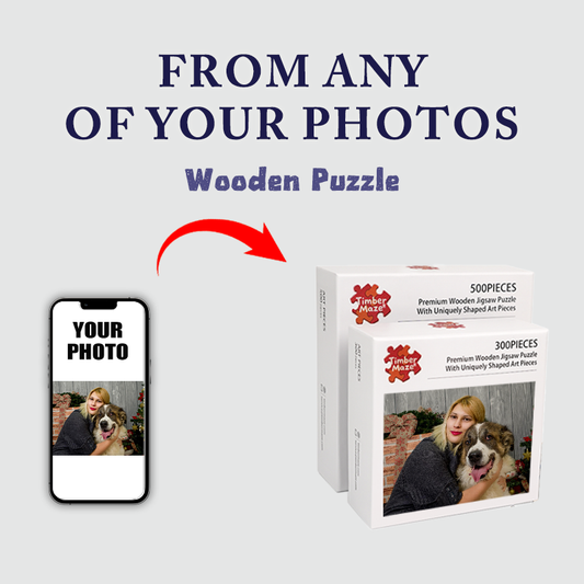 Personalized Photo Pet Lover Theme Wooden Puzzles