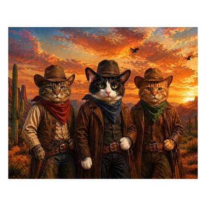 Red Dead Redemption Cat Project - Wooden Jigsaw Puzzle
