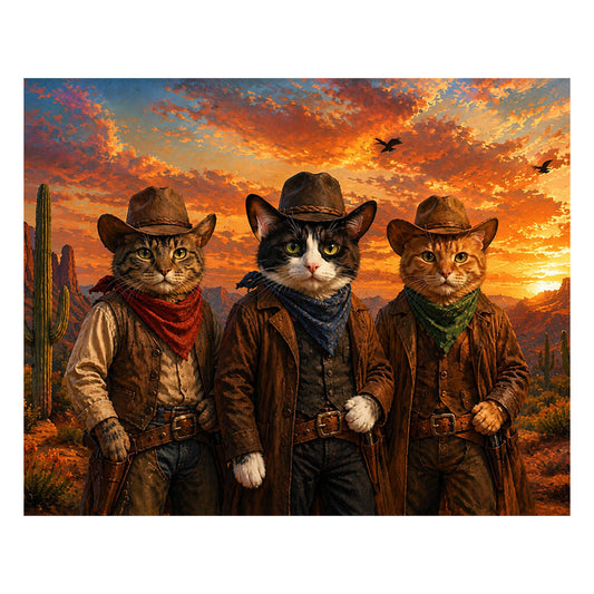 Red Dead Redemption Cat Project - Wooden Jigsaw Puzzle