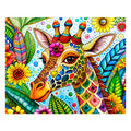 Giraffe in Bloom - Wooden Jigsaw Puzzle