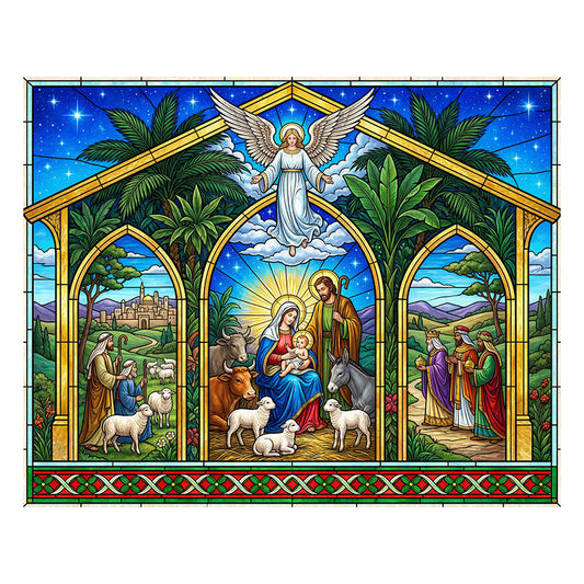 Nativity Light - Wooden Jigsaw Puzzle