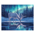 Deer in the Aurora - Wooden Jigsaw Puzzle