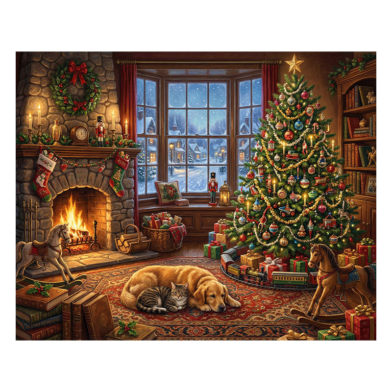 Home for Christmas - Wooden Jigsaw Puzzle