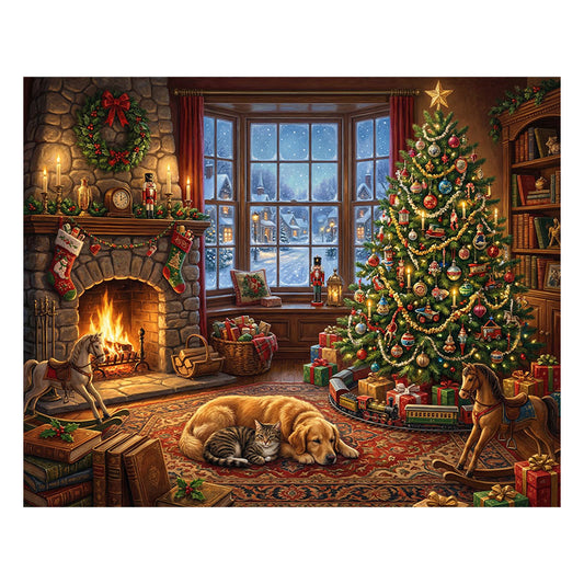 Home for Christmas - Wooden Jigsaw Puzzle