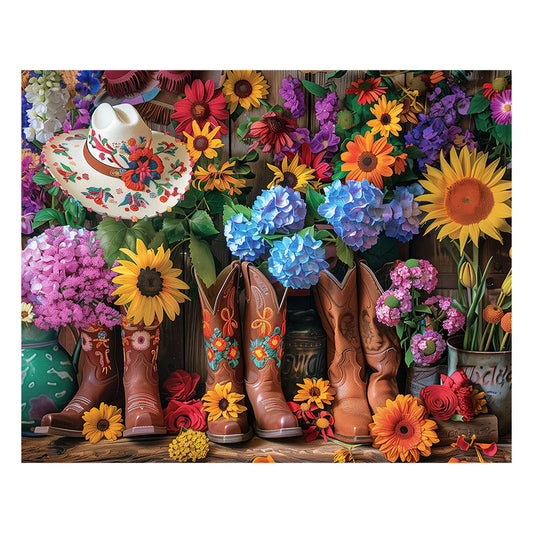 Boho Boots - Wooden Jigsaw Puzzle