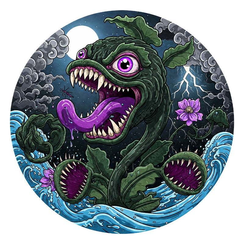 Abyssal Bloom - Wooden Jigsaw Puzzle