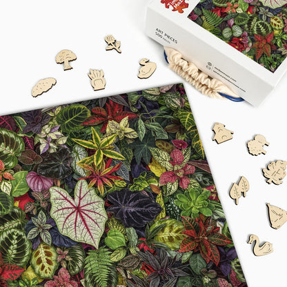 Leaf Jungle - Wooden Jigsaw Puzzle